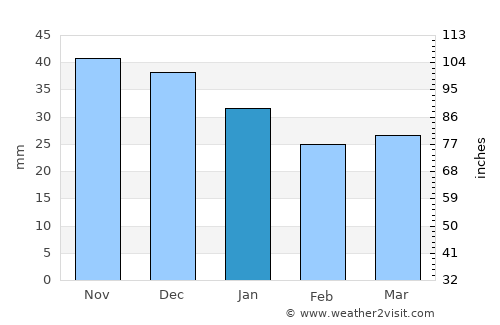 Zemetchino average rain in January