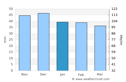 Zlatna average rain in January