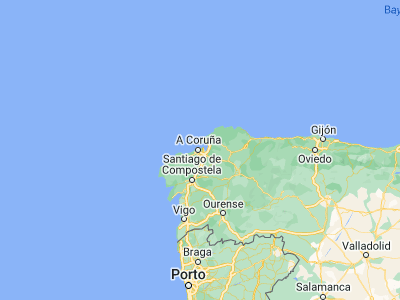 Map showing location of A Coruña (43.37135, -8.396)