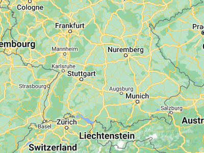 Map showing location of Aalen (48.83777, 10.0933)
