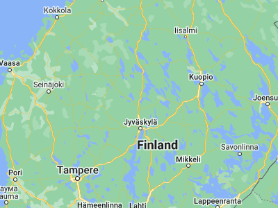 Map showing location of Äänekoski (62.6, 25.73333)