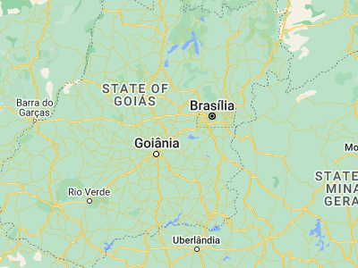 Map showing location of Abadiânia (-16.20417, -48.70694)