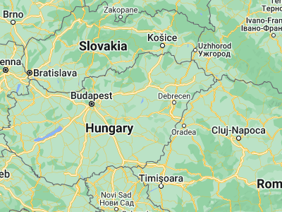 Map showing location of Abádszalók (47.46667, 20.6)