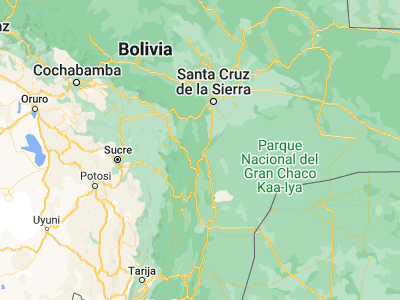 Map showing location of Abapó (-18.83333, -63.46667)