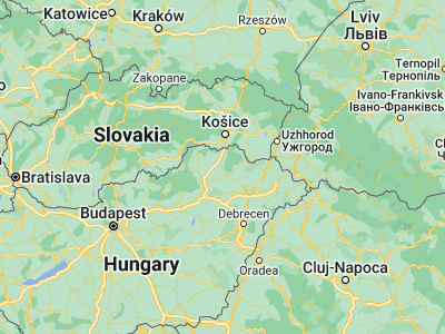 Map showing location of Abaújszántó (48.28333, 21.2)