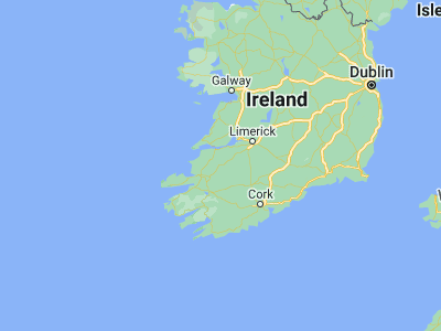 Map showing location of Abbeyfeale (52.38139, -9.3025)