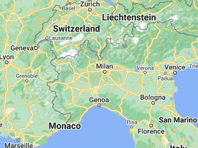 Map showing location of Abbiategrasso (45.39821, 8.91678)