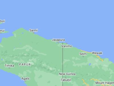 Map showing location of Abepura (-2.63333, 140.58333)