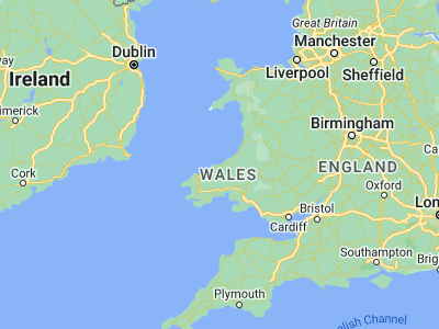 Map showing location of Aberporth (52.13248, -4.54173)