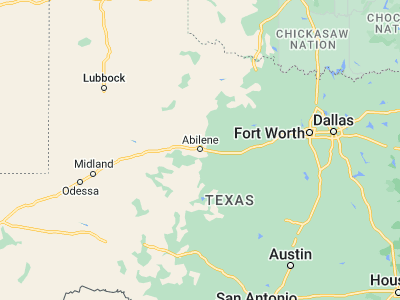 Map showing location of Abilene (32.44874, -99.73314)