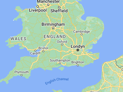 Map showing location of Abingdon (51.67109, -1.28278)