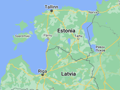 Map showing location of Abja-Paluoja (58.12528, 25.34972)