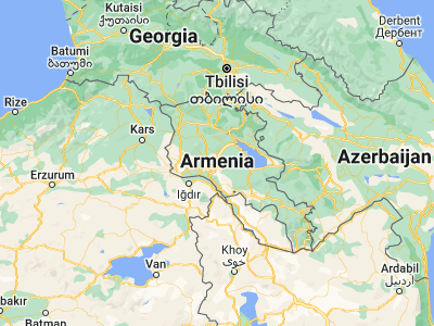 Map showing location of Abovyan (40.26741, 44.62656)