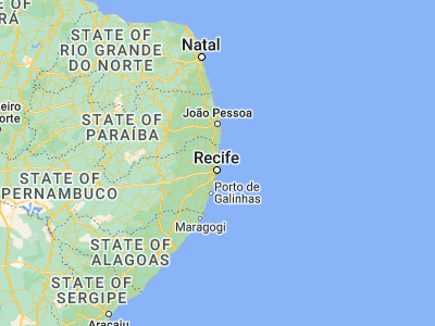 Map showing location of Abreu e Lima (-7.91167, -34.90278)