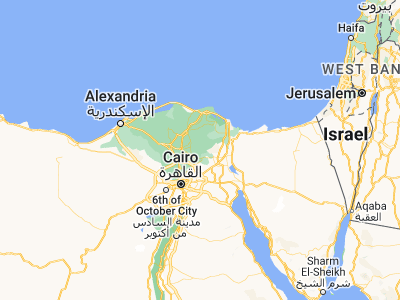 Map showing location of Abū Kabīr (30.72508, 31.67148)