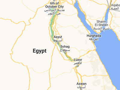 Map showing location of Abū Tīj (27.04411, 31.31897)