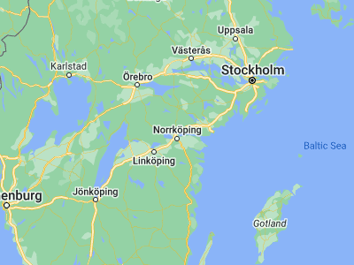 Map showing location of Åby (58.66667, 16.18333)