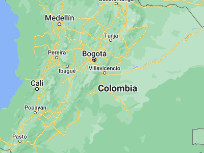 Map showing location of Acacías (3.98695, -73.75797)