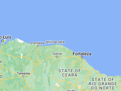 Map showing location of Acaraú (-2.88556, -40.12)