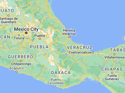 Map showing location of Acatlán de Pérez Figueroa (18.53912, -96.60601)