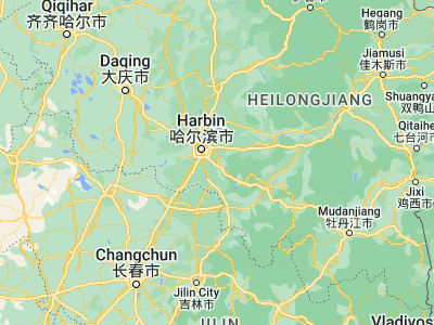 Map showing location of Acheng (45.54545, 126.97703)