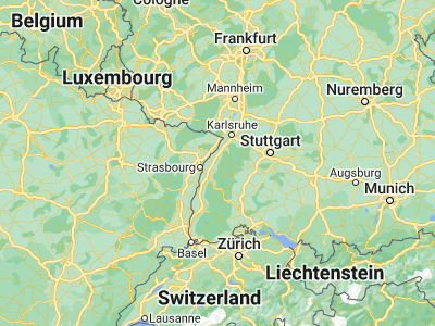 Map showing location of Achern (48.63115, 8.07607)