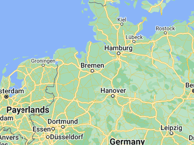 Map showing location of Achim (53.01416, 9.0263)