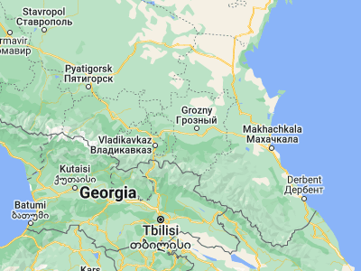 Map showing location of Achkhoy-Martan (43.18997, 45.28373)