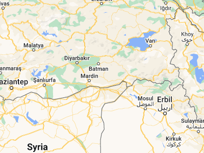 Map showing location of Acırlı (37.4573, 41.29686)