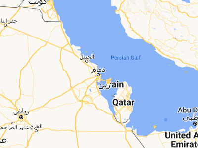Map showing location of Ad Dammām (26.43442, 50.10326)
