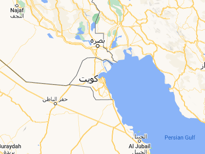Map showing location of Ad Dasmah (29.365, 48.00139)
