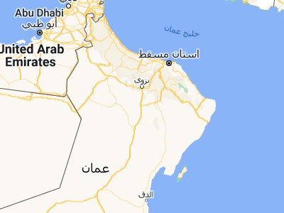 Map showing location of Ādam (22.3756, 57.52334)
