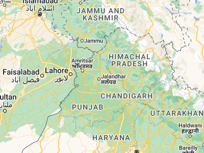 Map showing location of Ādampur (31.43224, 75.71484)
