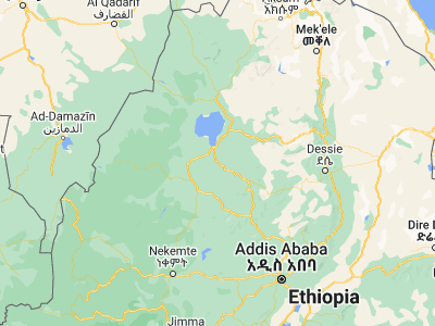 Map showing location of Addiet Canna (11.26667, 37.48333)