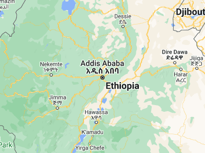 Map showing location of Addis Ababa (9.02497, 38.74689)