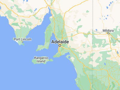 Map showing location of Adelaide (-34.92866, 138.59863)