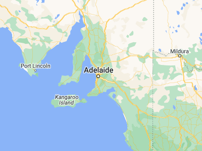 Map showing location of Adelaide Hills (-34.91118, 138.70735)