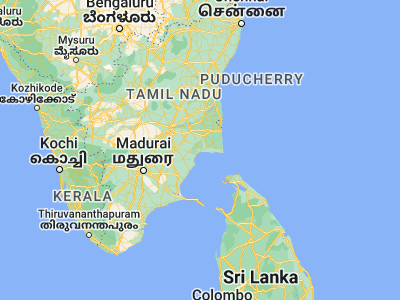 Map showing location of Adirampattinam (10.34059, 79.37905)