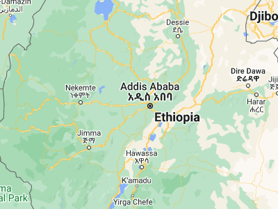 Map showing location of Ādīs ‘Alem (9.03333, 38.4)