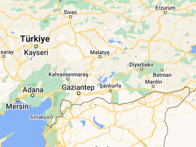 Map showing location of Adıyaman (37.76441, 38.27629)