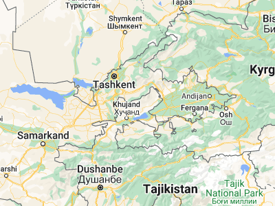 Map showing location of Adrasmon (40.64928, 69.98472)