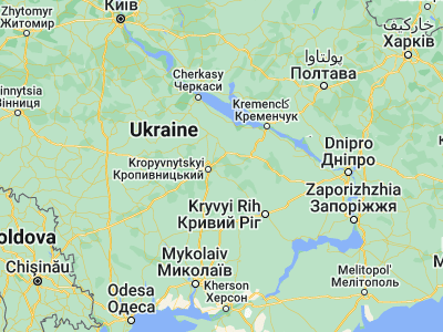 Map showing location of Adzhamka (48.54244, 32.53542)