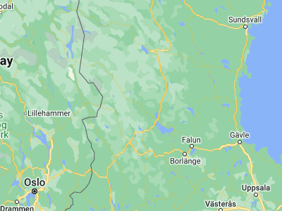 Map showing location of Älvdalen (61.22774, 14.03935)