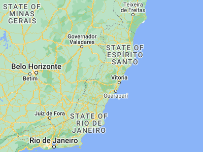 Map showing location of Afonso Cláudio (-20.07417, -41.12389)