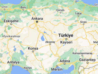 Map showing location of Ağaçören (38.87484, 33.91674)