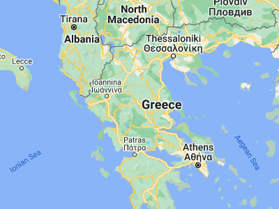 Map showing location of Agía Triás (39.46333, 21.89861)