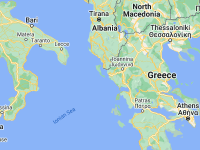 Map showing location of Ágios Matthaíos (39.49583, 19.87306)