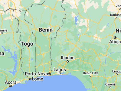Map showing location of Ago Are (8.5, 3.41667)