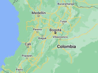Map showing location of Agua de Dios (4.37648, -74.66995)