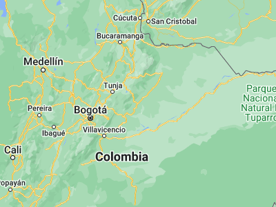 Map showing location of Aguazul (5.17282, -72.54706)